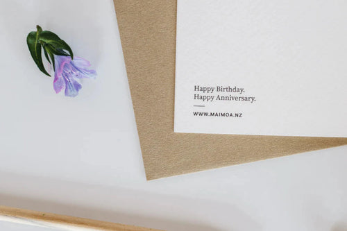 'HAPPY BIRTHDAY / ANNIVERSARY' GREETING CARD.
