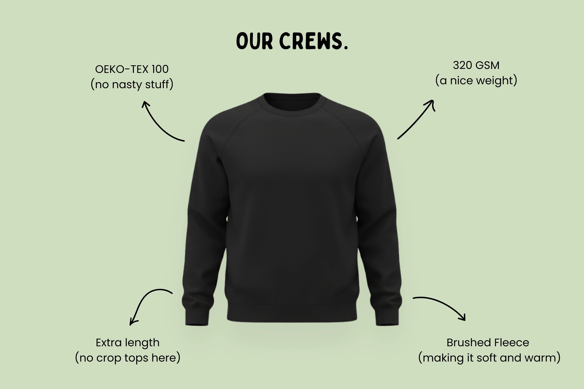 FRESH OUT OF WHAKAARO CREWNECK.