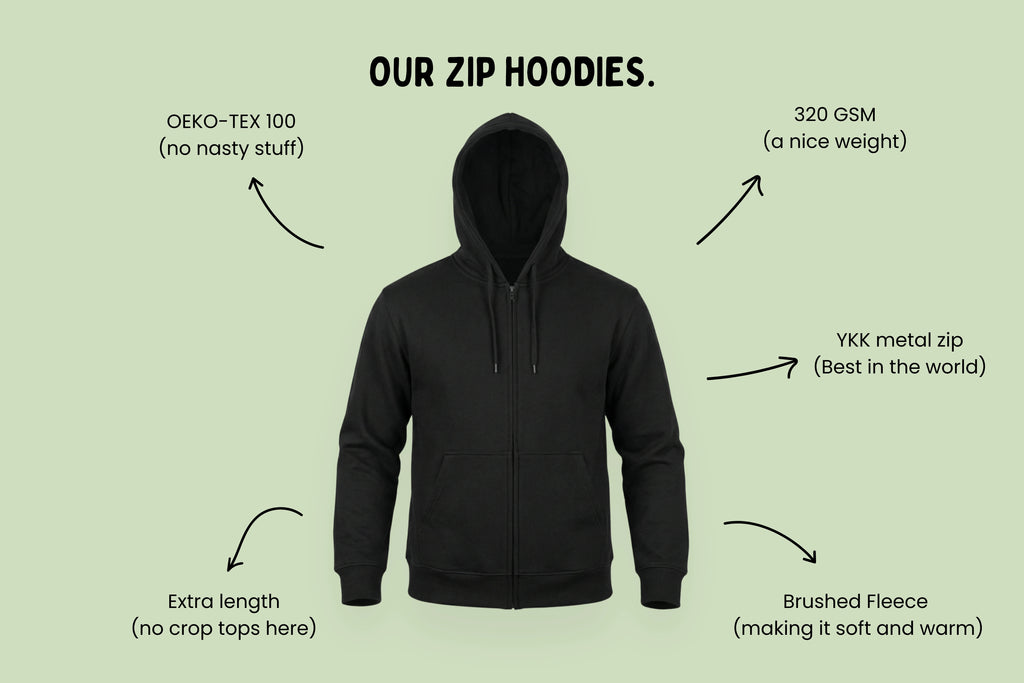 MY MAUNGA IS BIGGER THAN YOUR MAUNGA ZIP HOODIE.