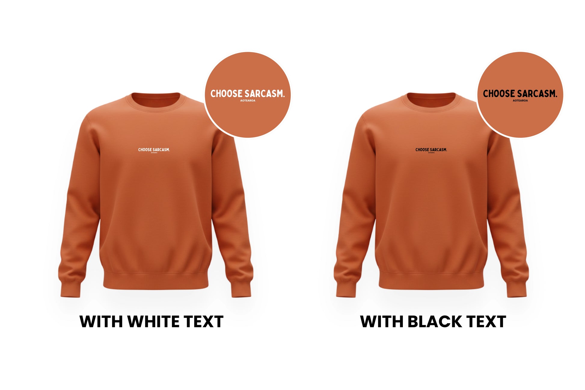 HINT OF SARCASM CREWNECK.