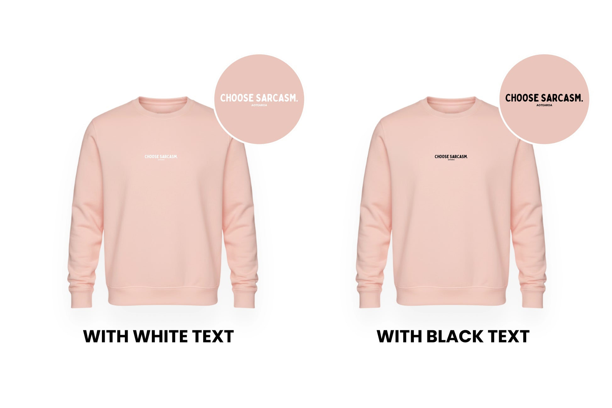 HINT OF SARCASM CREWNECK.