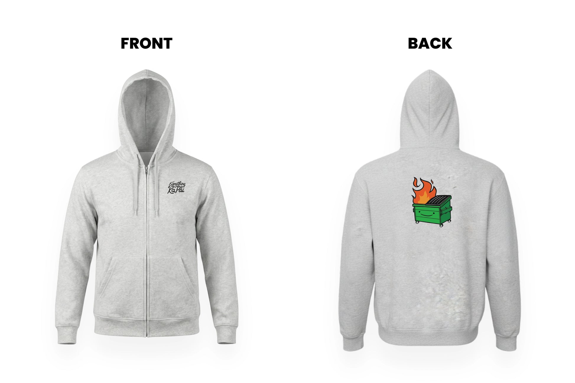 EVERYTHING IS KA PAI ZIP HOODIE.