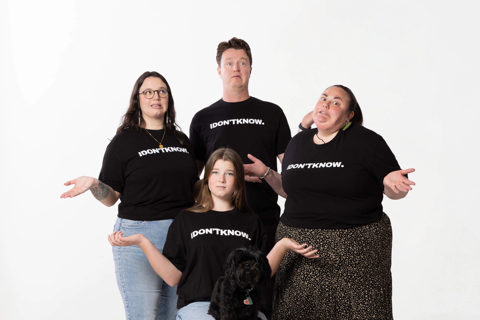I DON'T KNOW Tee – unisex, Māori-inspired cotton T-shirt for everyday NZ wear.