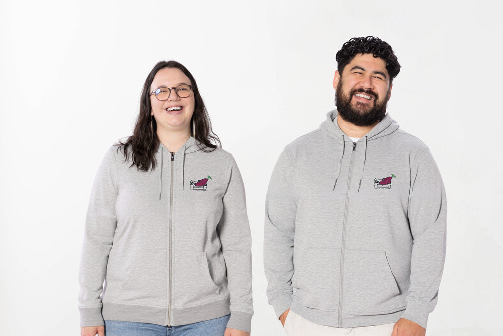 COUCH KŪMARA ZIP HOODIE.
